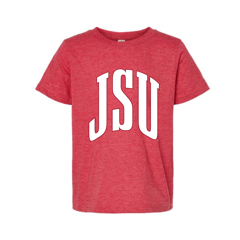 The Big JSU Arch | Youth Heather Red Tee