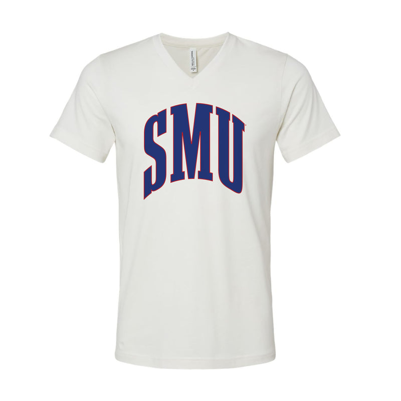 The Big SMU Arch | Vintage White V-Neck Tee