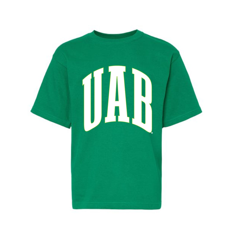 The Big UAB Arch | Youth Fine Kelly Green Tee