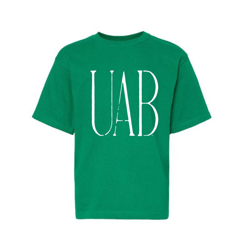 The Big UAB | Youth Fine Kelly Green Tee