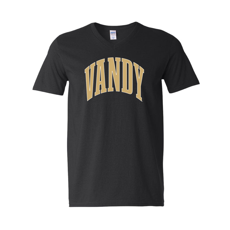 The Big Vandy Arch | Black V-Neck Tee