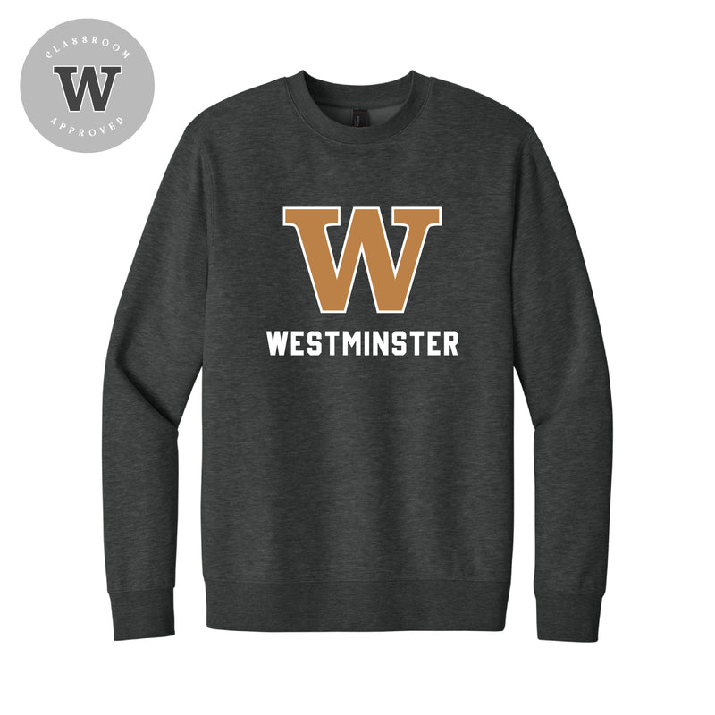 The Big Westminster W | Heathered Charcoal Crewneck