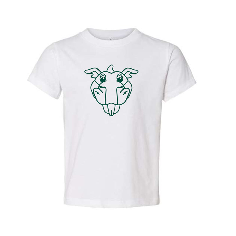 The Blaze Head Outline | Toddler White Tee