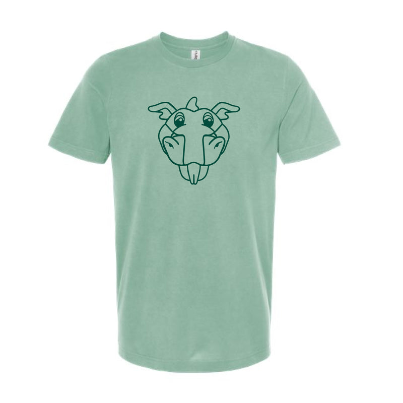 The Blaze Head Outline | Light Sage Tee