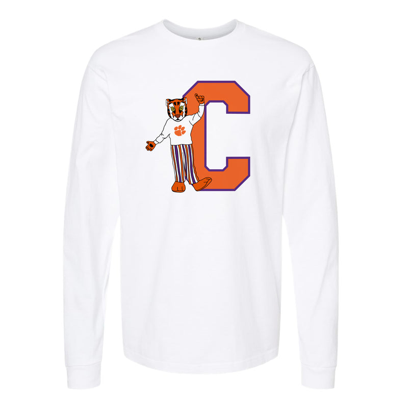 The Block C Tiger | White Long Sleeve