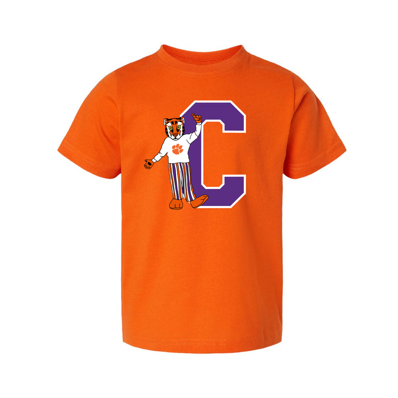 The Block C Tiger | Toddler Orange Tee