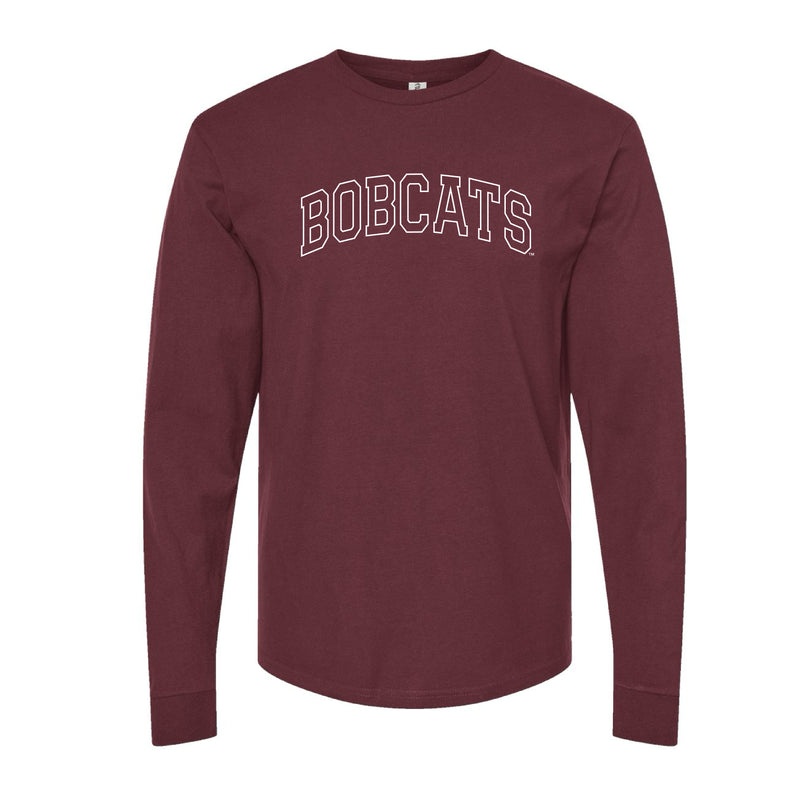 The Bobcats Arch Outline | Burgundy Long Sleeve