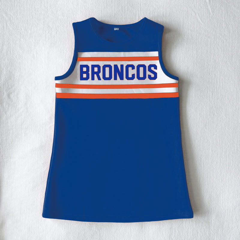 The Boise State University | Royal Striped Dress