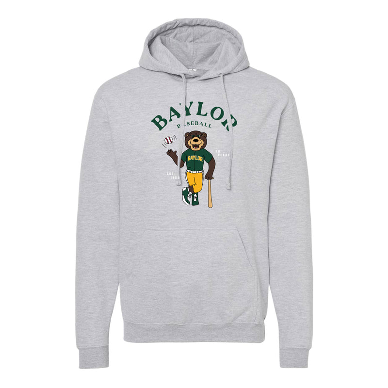 The Bruiser Baseball Player | Heather Grey Hoodie