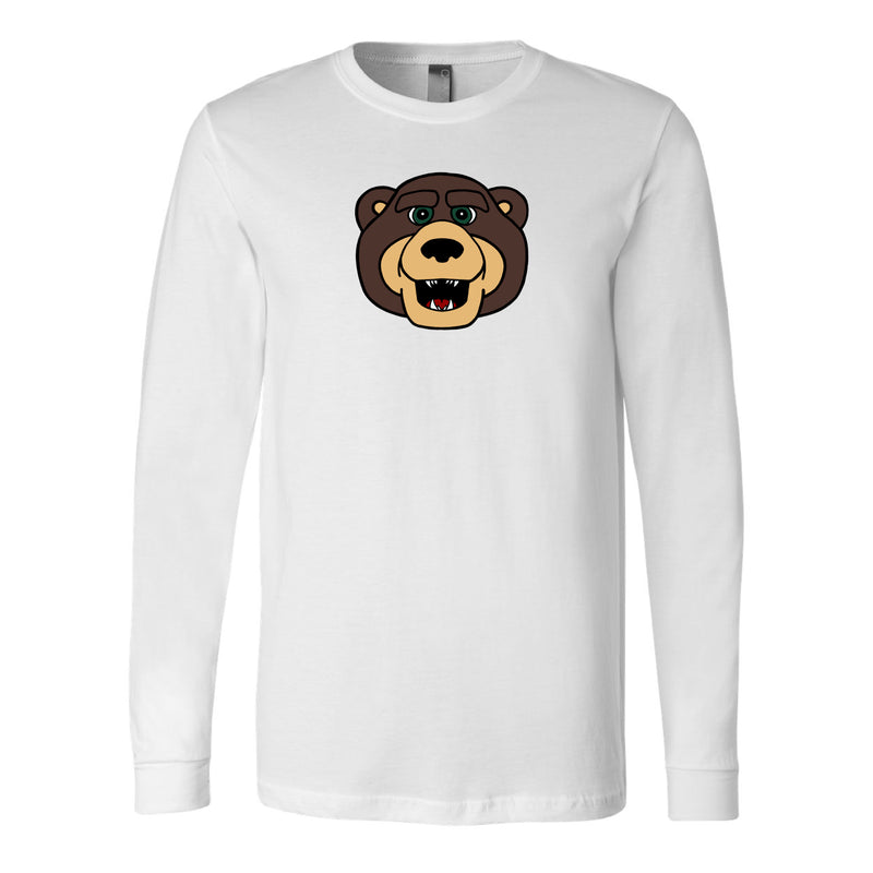 The Bruiser Head | White Long Sleeve Tee