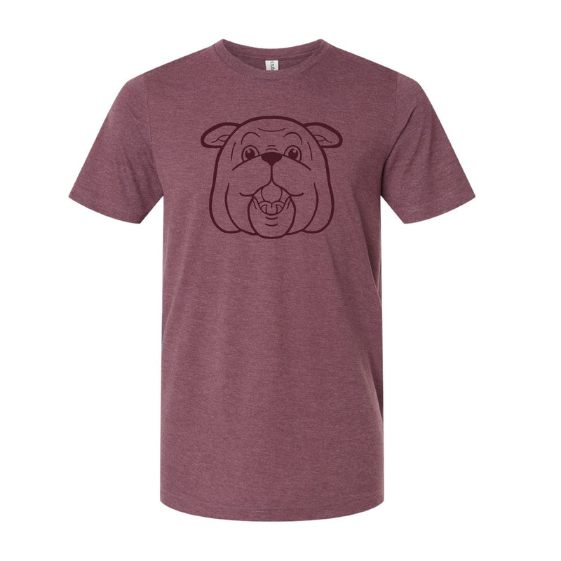 The Bully Outline | Heather Maroon Tee