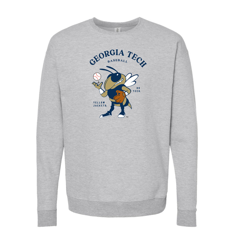 The Buzz Baseball Player | Heather Grey Sweatshirt