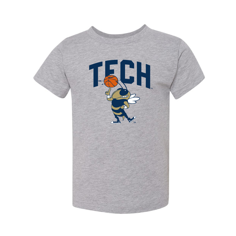 The Buzz Basketball | Toddler Athletic Grey Tee