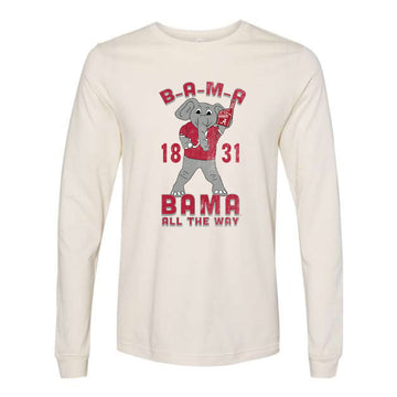 The Bama All The Way Big Al | Natural Long Sleeve Tee