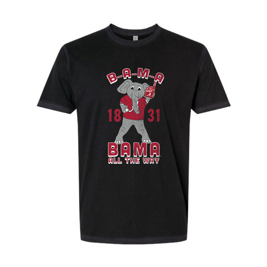 The Bama All The Way Big Al | Washed Black Tee