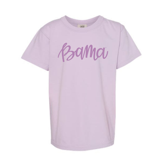 The Bama Script | Youth Orchid Tee