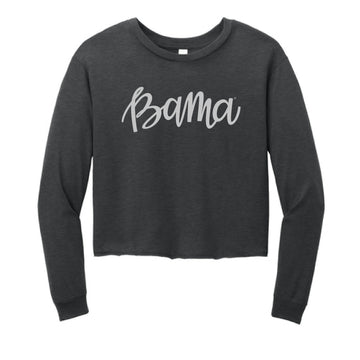 The Bama Script | Black Frost Long Sleeve Tee