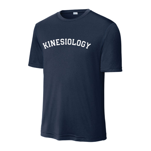 The Baseball Kinesiology Arch | Adult True Navy Sport-Tek Tee