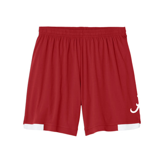 The Alabama A Logo | Youth Deep Red/ White Shorts