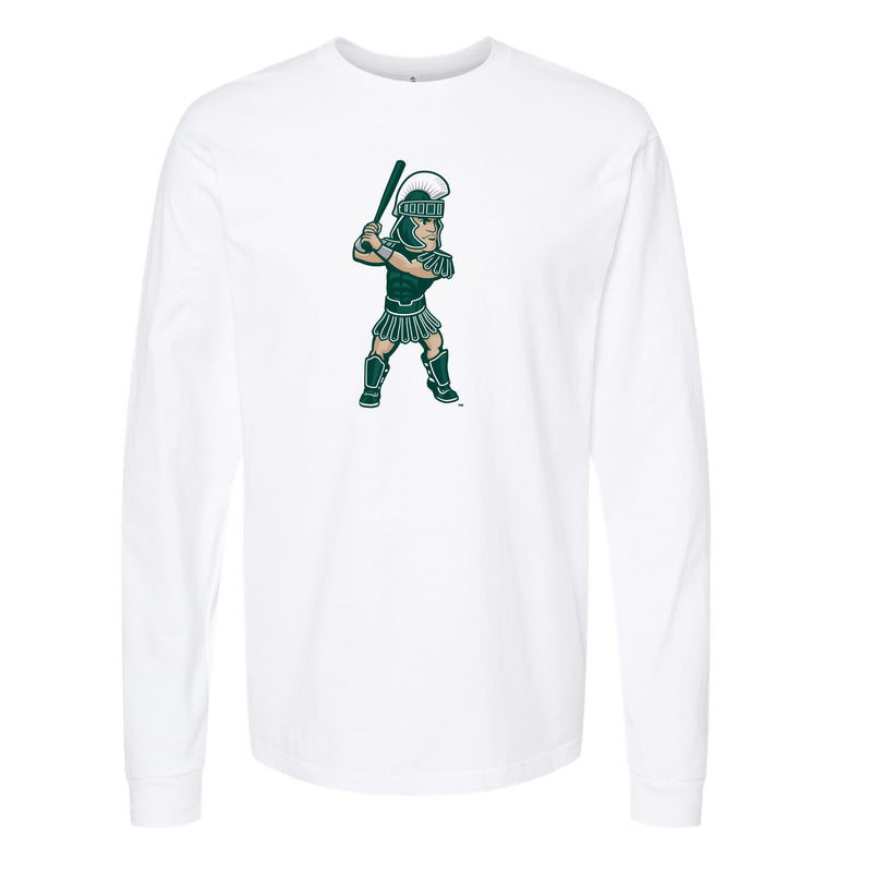 The Batting Sparty | White Sweatshirt