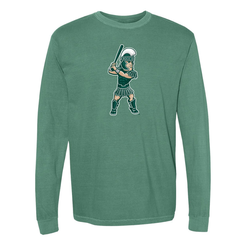 The Batting Sparty | Light Green Long Sleeve