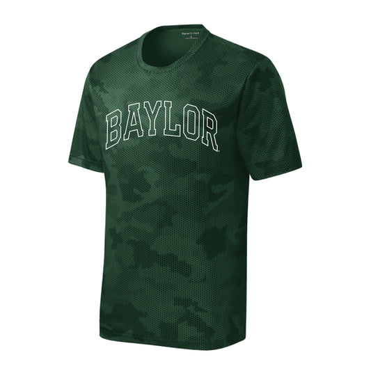 The Baylor Arch Outline | Youth Forest Green Tee