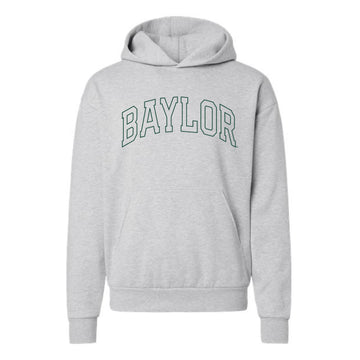 The Baylor Arch Outline | Grey Heather Hoodie