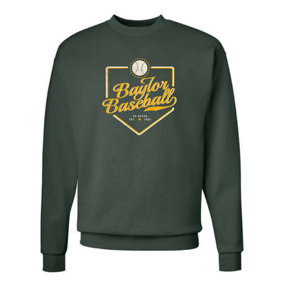 The Baylor Baseball Plate | Deep Forest Sweatshirt
