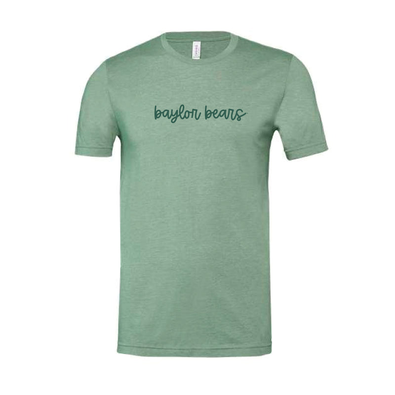 The Baylor Bears Cursive | Heather Sage Tee