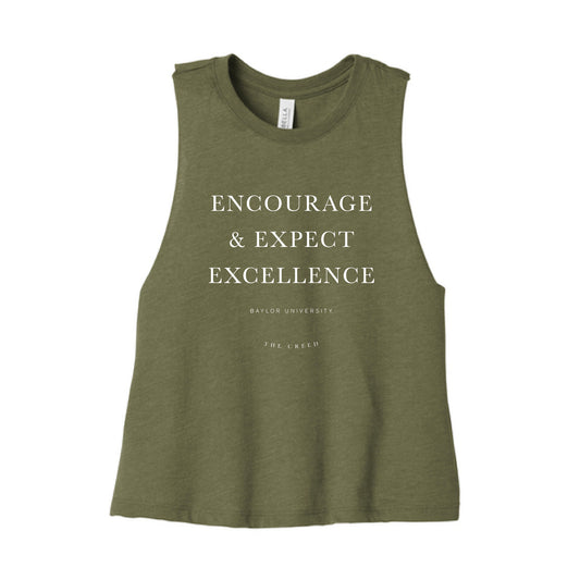 The Baylor Creed | Heather Olive Tank