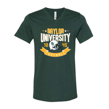 The Baylor Football EST | Forest V-Neck Tee