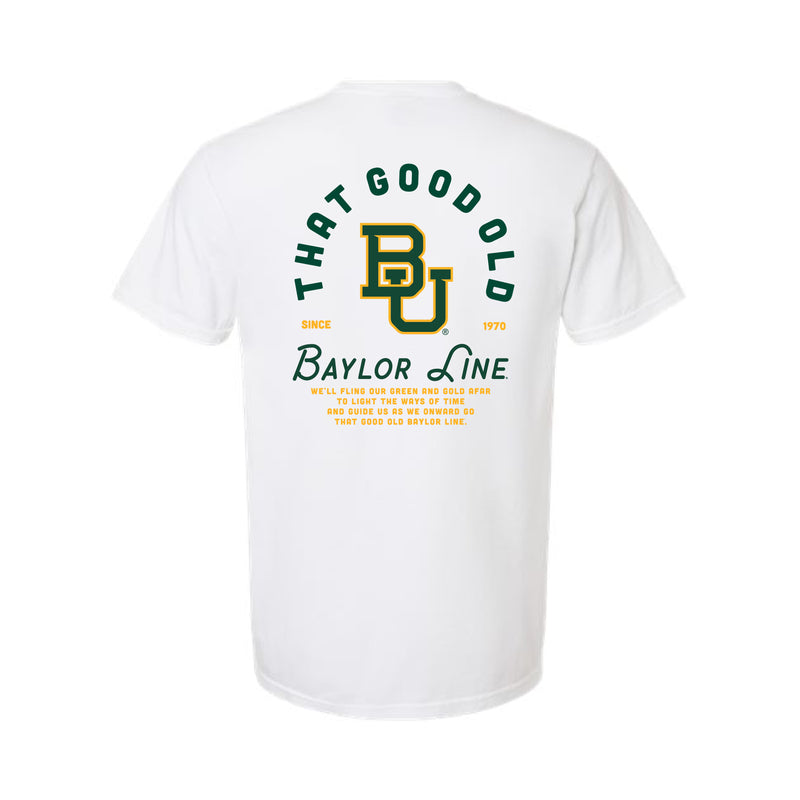 The Baylor Line Tradition | White Pocket Tee