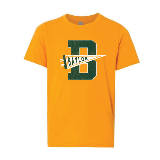 The Baylor Pennant | Youth Gold Tee
