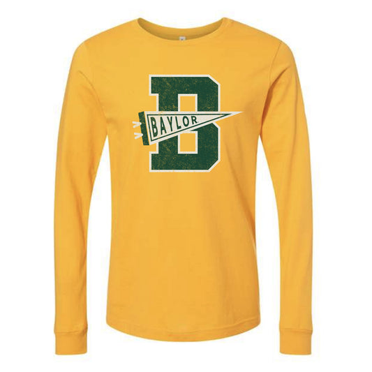 The Baylor Pennant | Gold Long Sleeve
