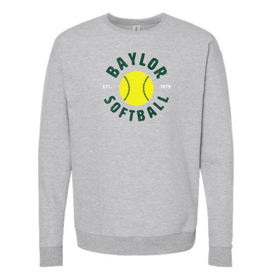 The Baylor Softball Est | Heather Grey Sweatshirt