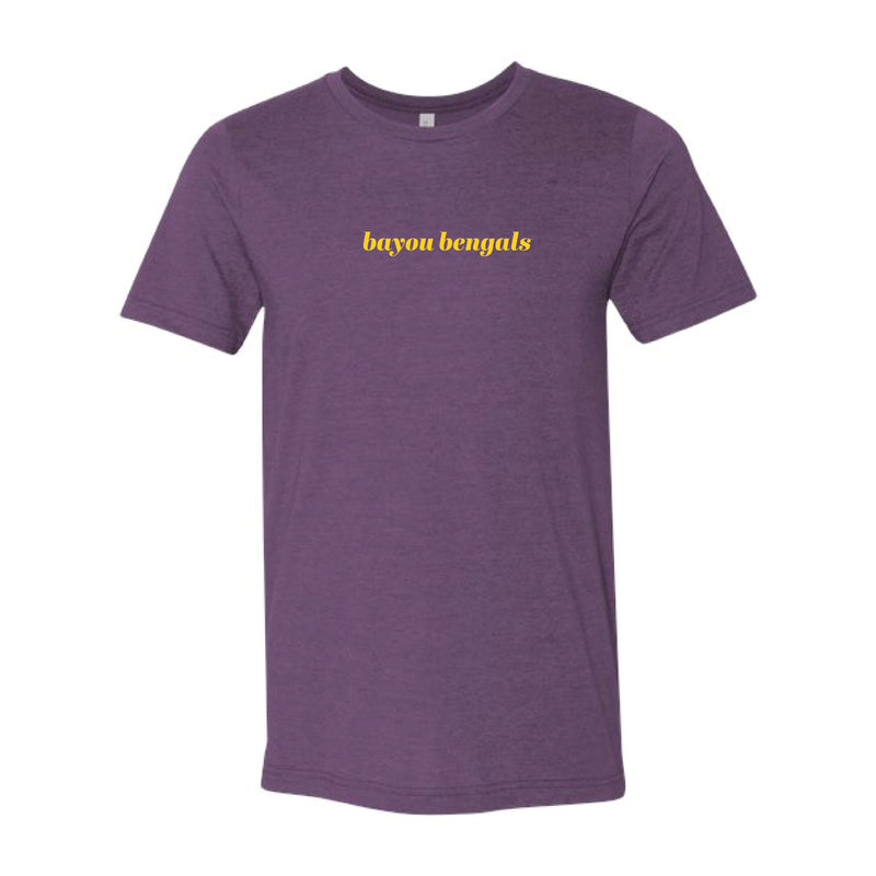 The Bayou Bengals | Heather Team Purple Tee