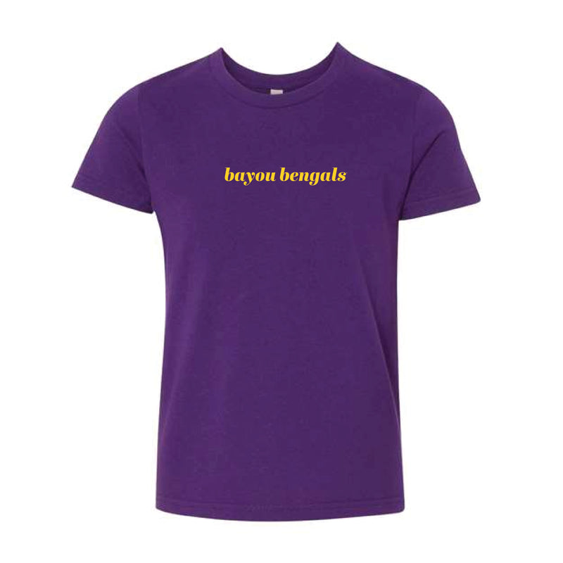 The Bayou Bengals | Youth Team Purple Tee