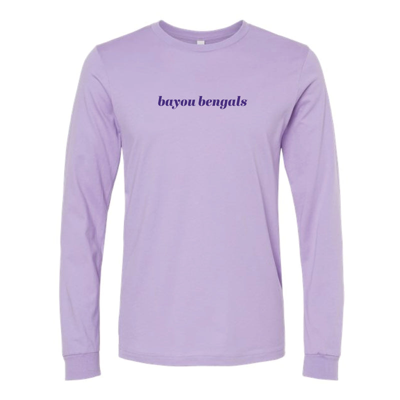 The Bayou Bengals | Dark Lavender Long Sleeve