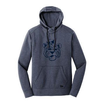 The Beanie Tiger Outline | True Navy Heather Pullover Hoodie