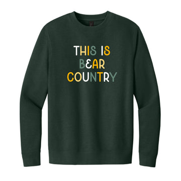The Bear Country Multi | Forest Green Sweatshirt