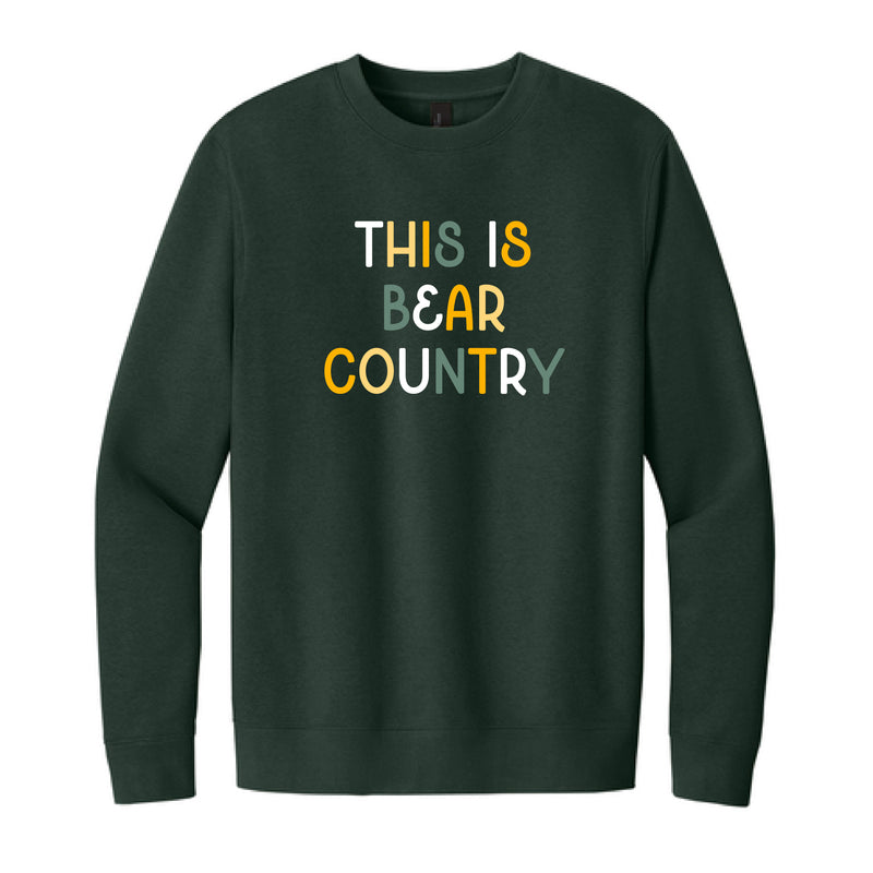 The Bear Country Multi | Forest Green Sweatshirt