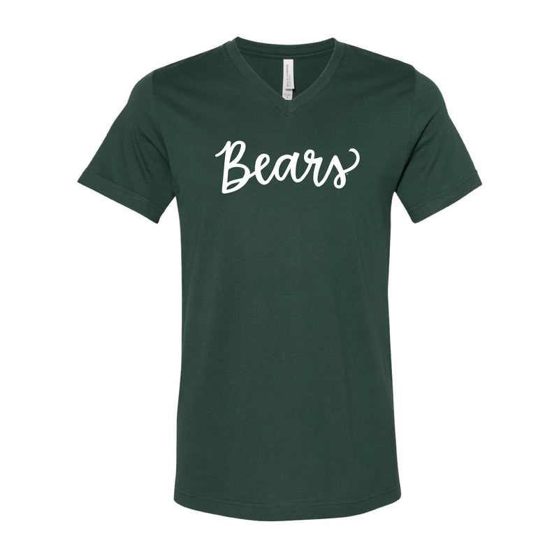 The Bears Script | Forest V-Neck Tee