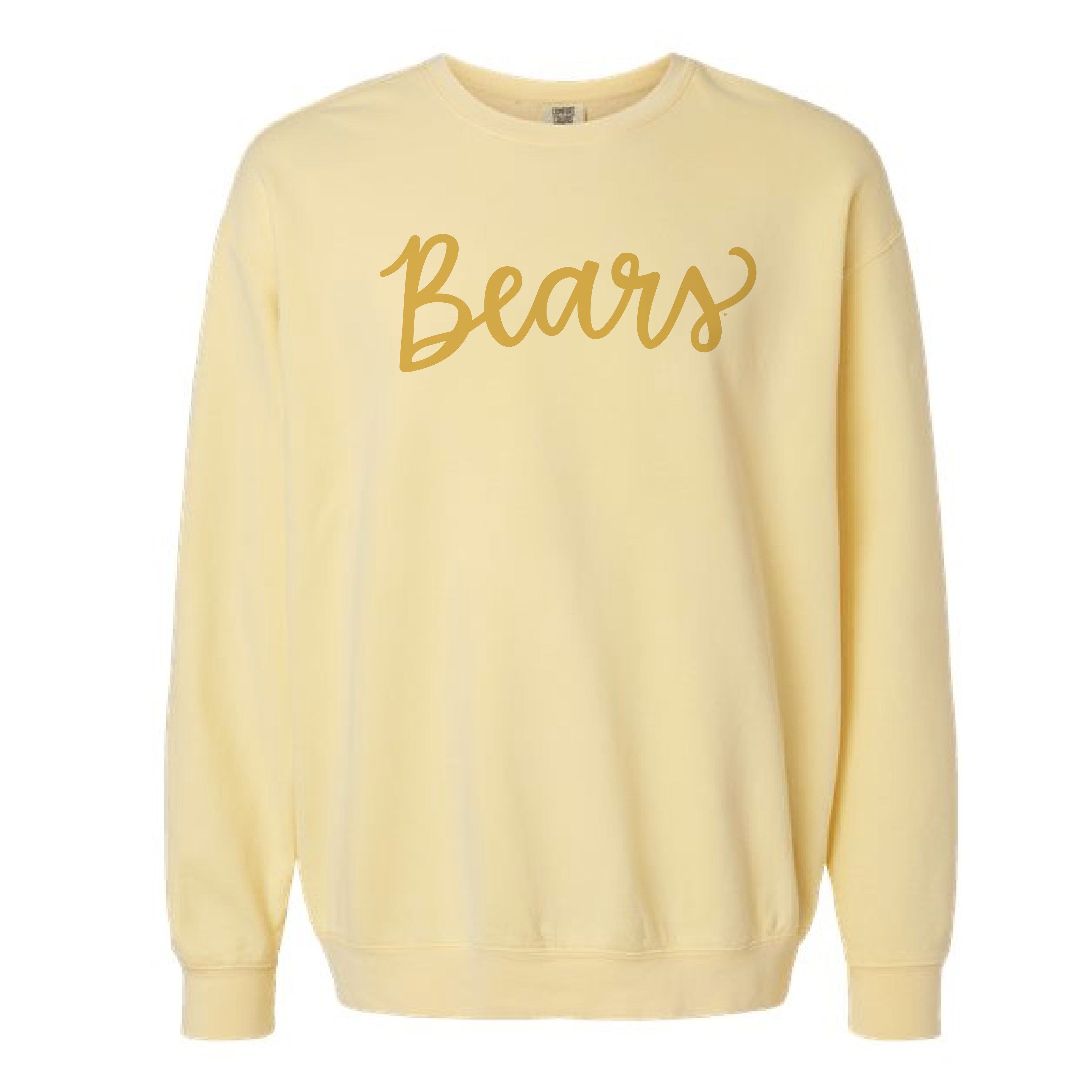 The Bears Script | Butter Sweatshirt – Scarlet & Gold