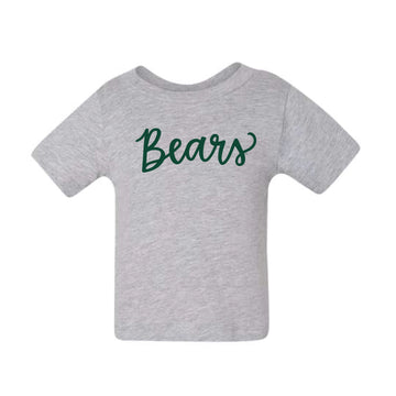 The Bears Script | Baby Athletic Heather Tee