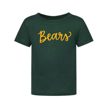 The Bears Script | Youth Forest Green Tee