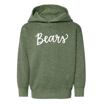 The Bears Script | Toddler Bamboo Blackout Hoodie