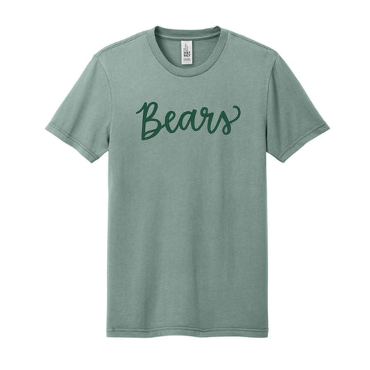 The Bears Script | Sage Green Tee