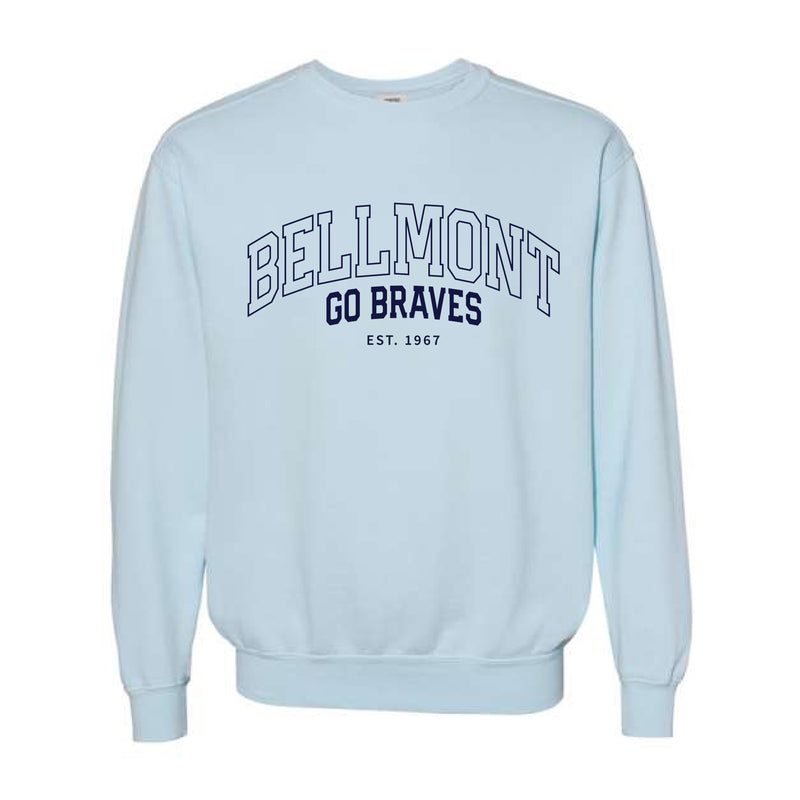 The Bellmont Outline Arch | Chambray Crewneck Sweatshirt