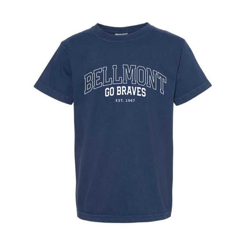 The Bellmont Outline Arch | True Navy Youth Tee