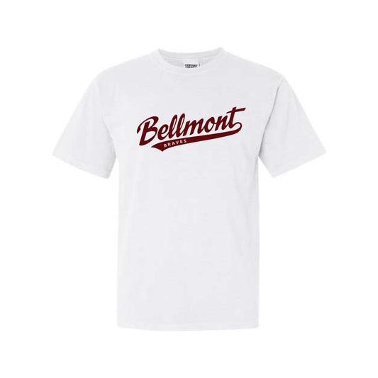 The Bellmont Script | White Tee